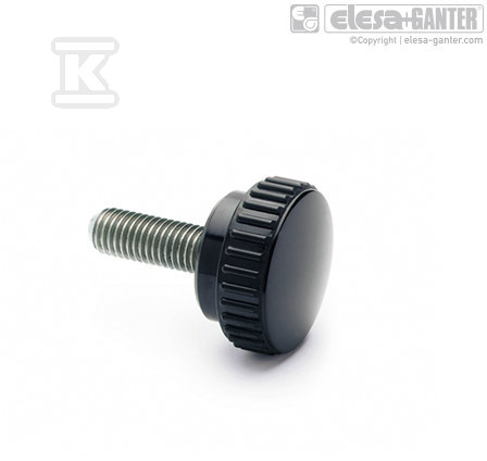 Knurled knob B.193/15-SST-P-M5x16 - B.193/15-SST-P-M5X16